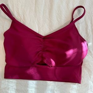 Pink Sports Bra